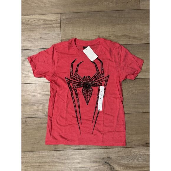 Marvel Boys Red Short Sleeve Spider Man T Shirt Tee Shirt Medium NWT 8 10 - Picture 1 of 1